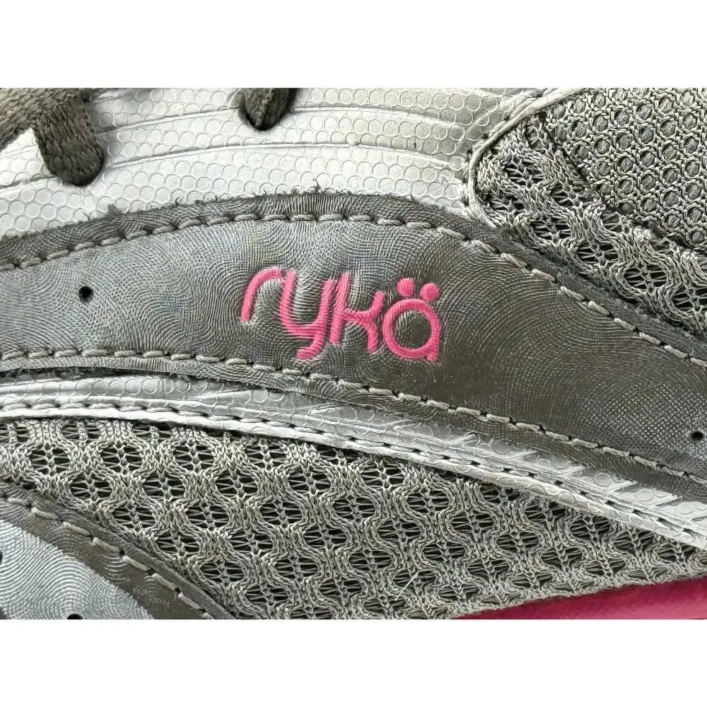 Ryka Cloudwalk Gray and Pink‎ Athletic Running Shoes Sneakers Women's Size 9.5